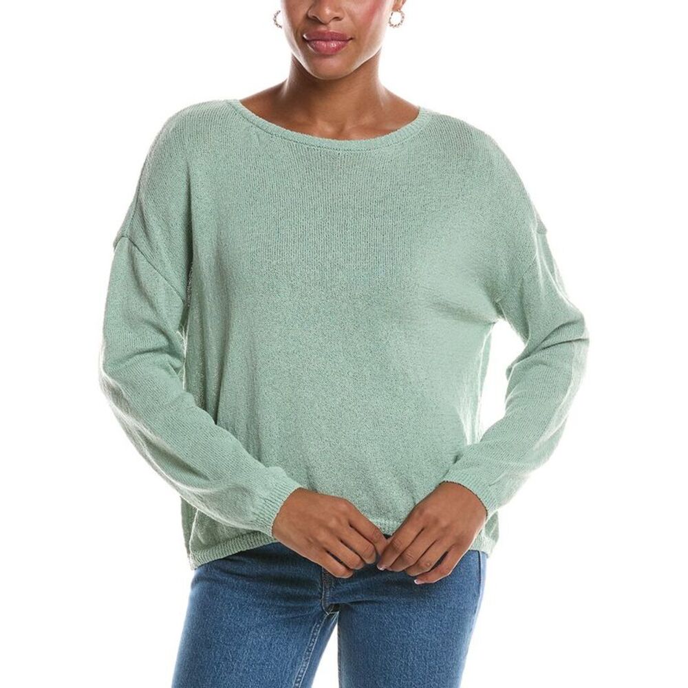Rd Style Womens Walla Long Sleeve Boatneck Pullover, Green